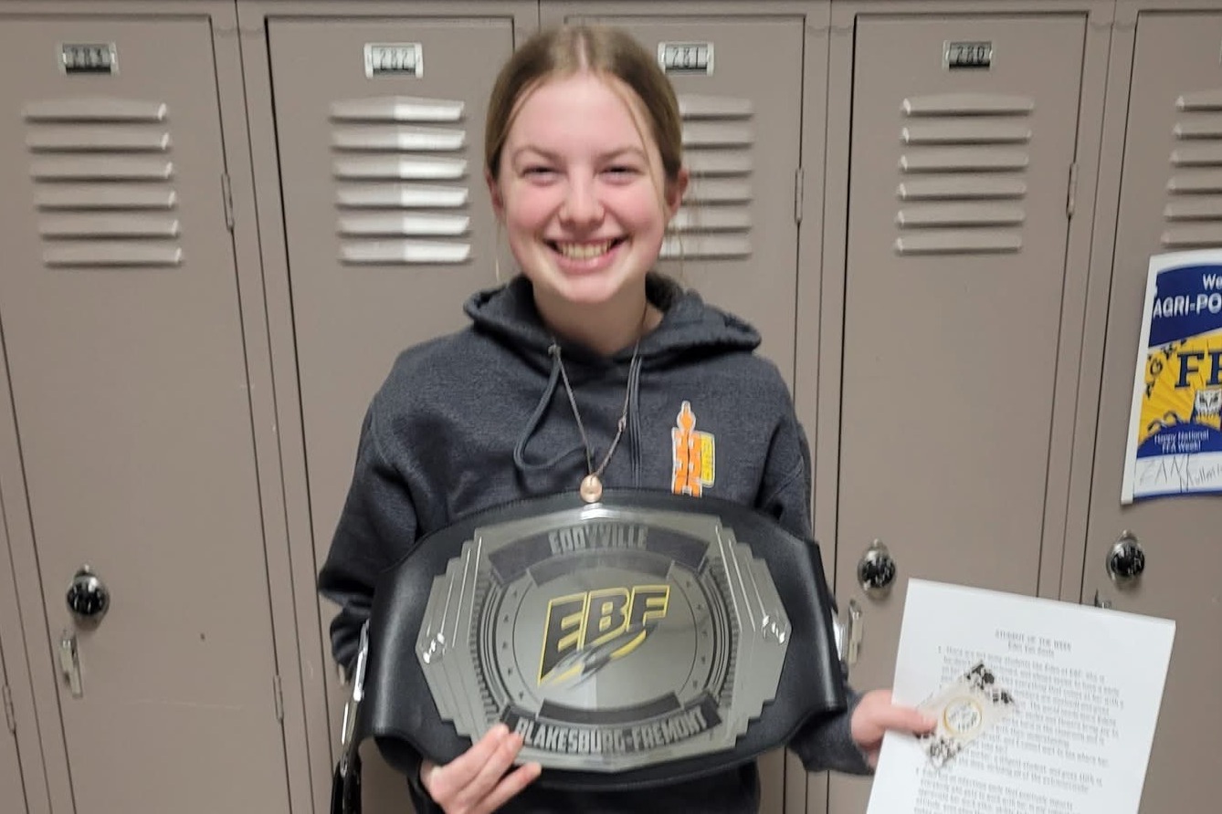 Jr./Sr High Student of the week picture