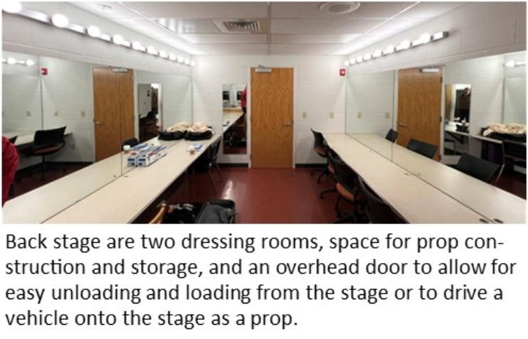 Picture and description of dressing room