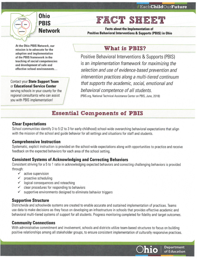 PBIS Fact Sheet