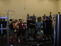 Students Ambassadors Workout In The Don't Quit Fitness Center.