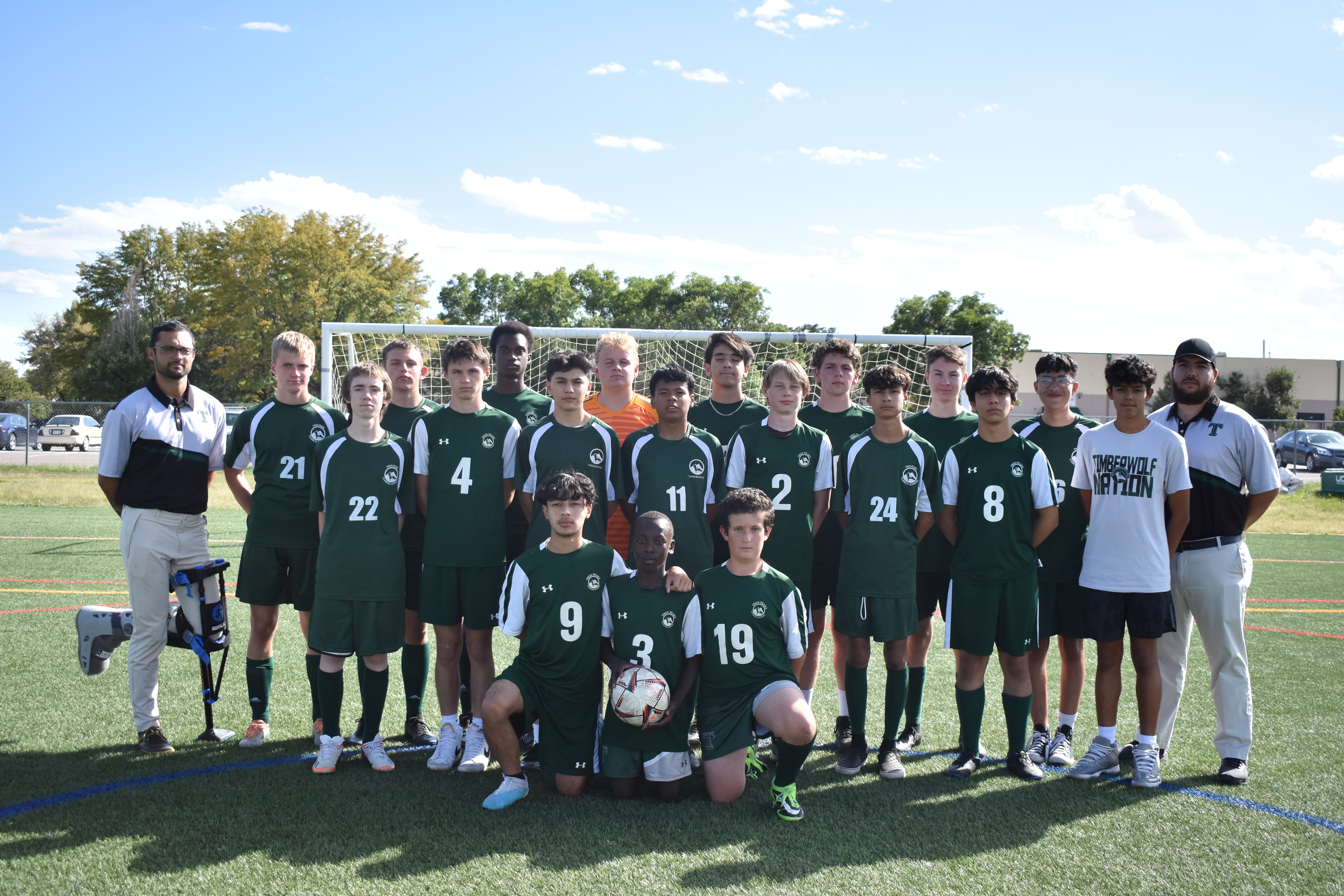 Soccer team all together, team picture