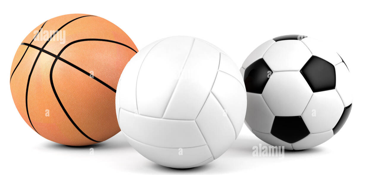 volley ball, football, soccer ball