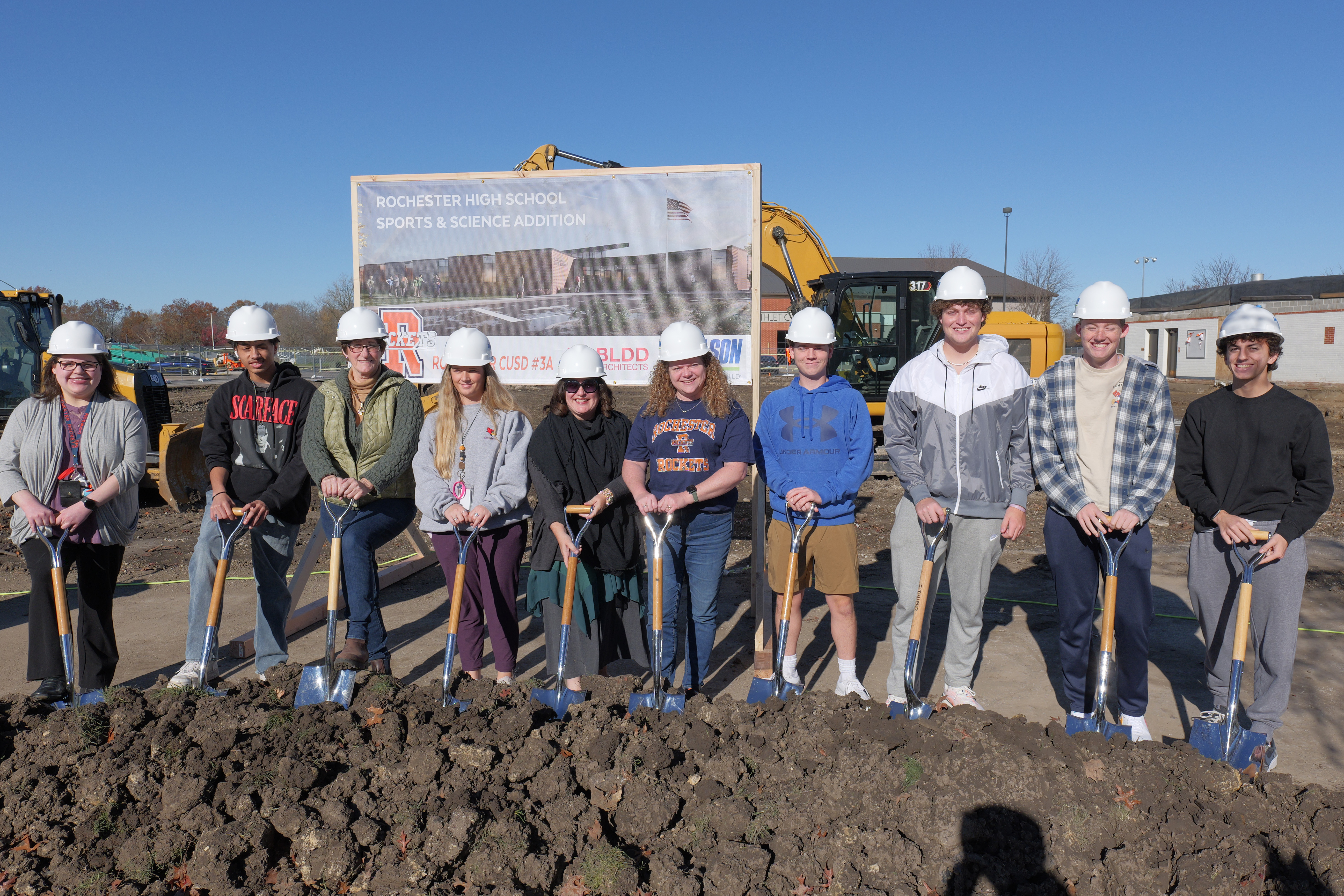 Rochester High School Construction Project Ground Brearking