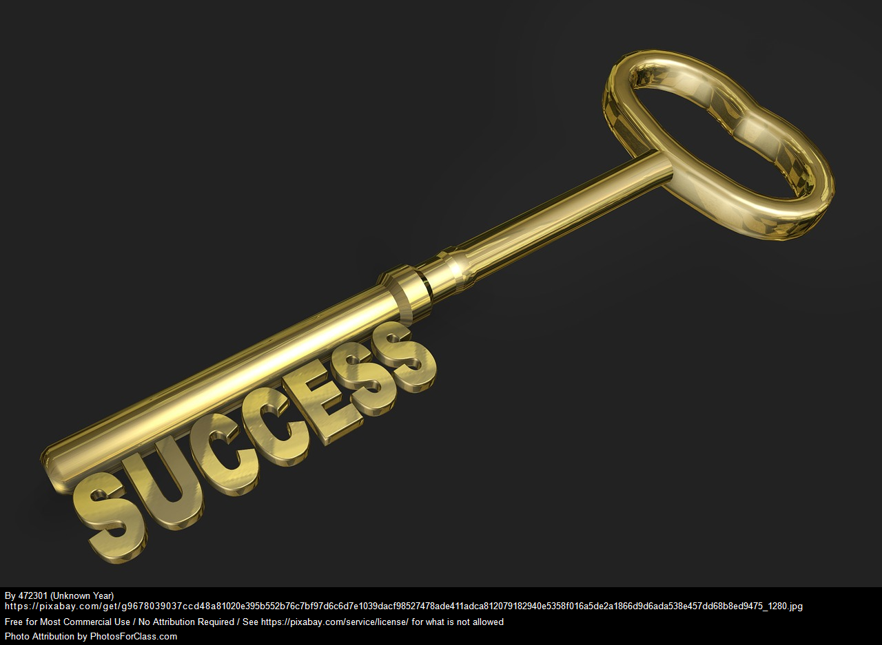 key with success