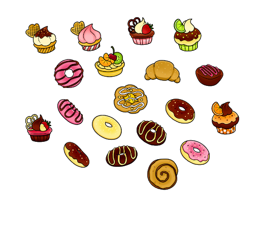 variety of desserts