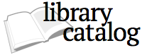 library catalog with open book