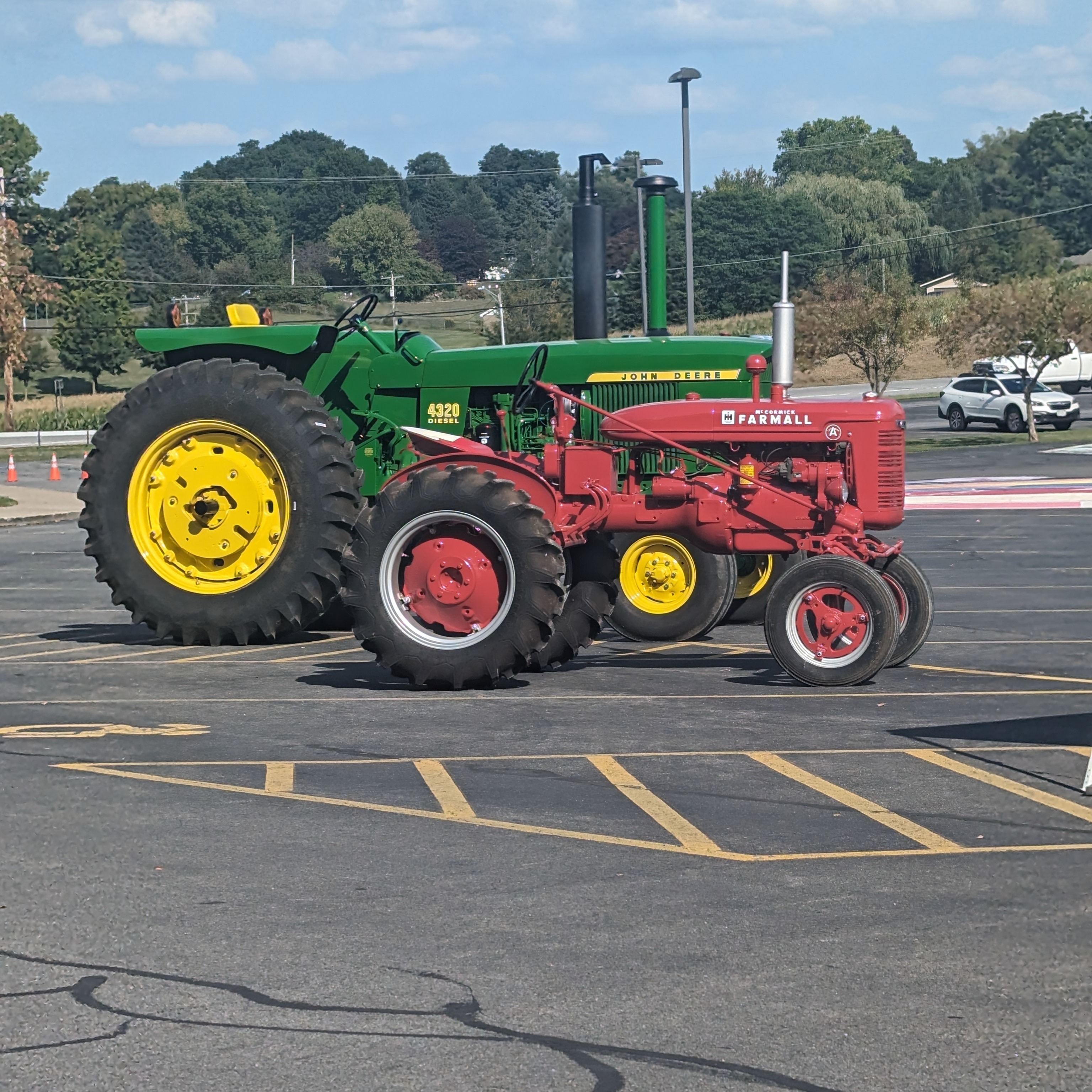 2 tractors