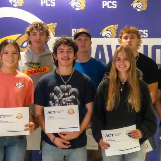 students with ACT WorkKeys Certificates
