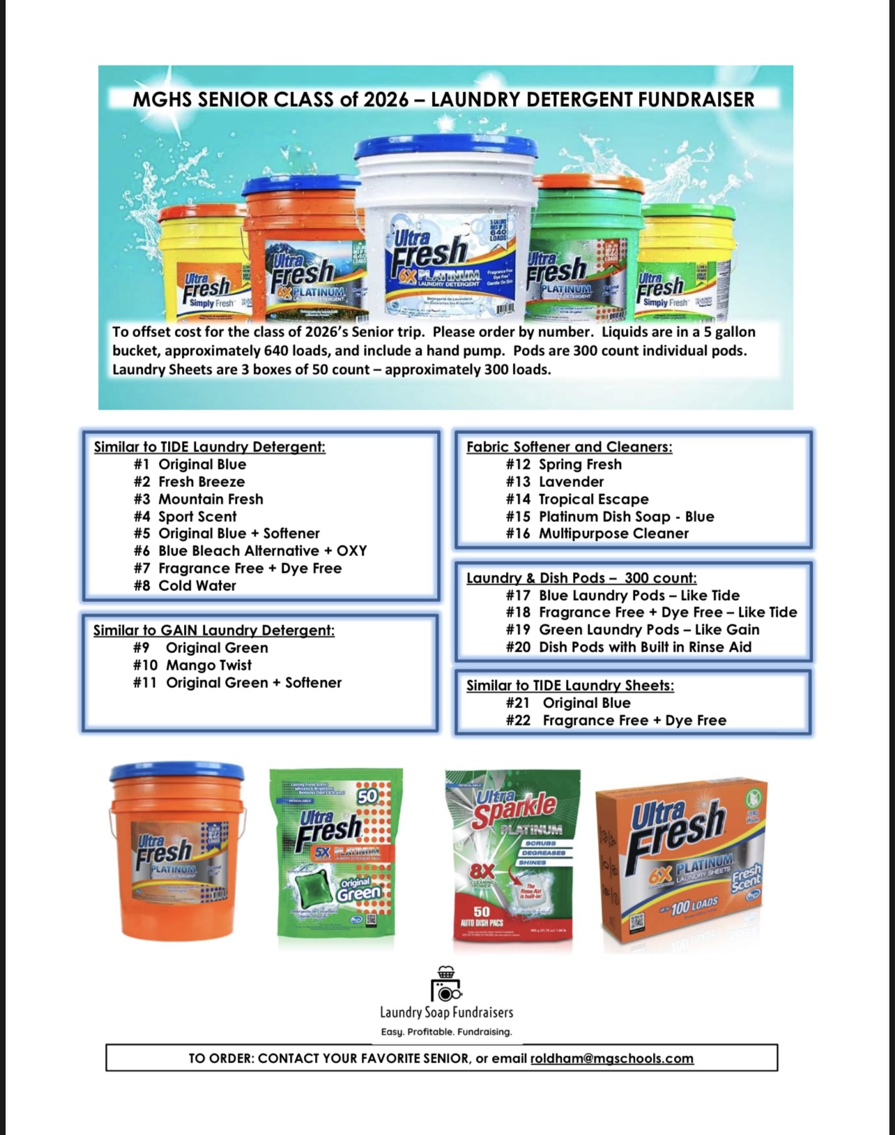 Laundry fundraiser