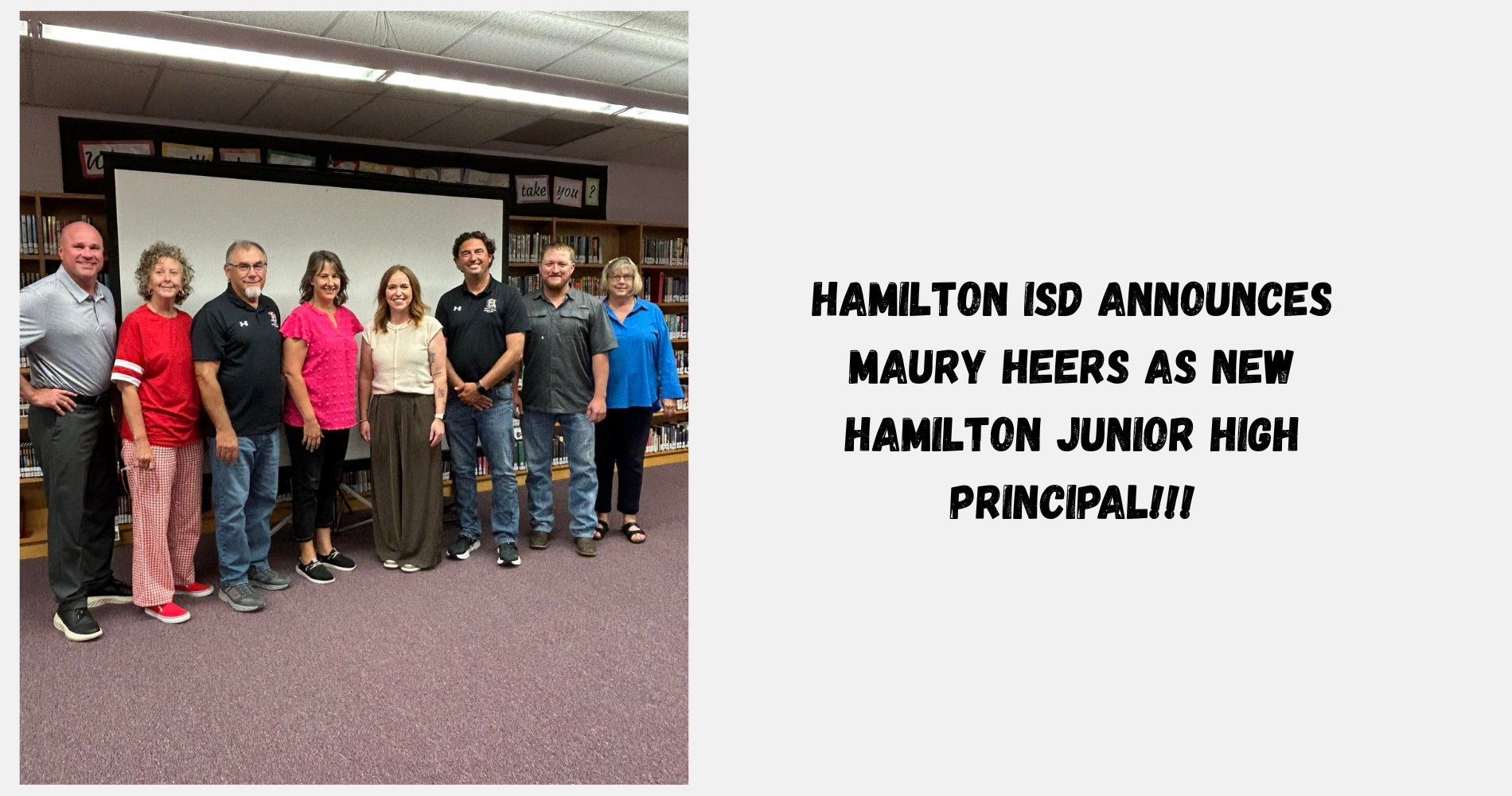 Maury Heers - New Principal