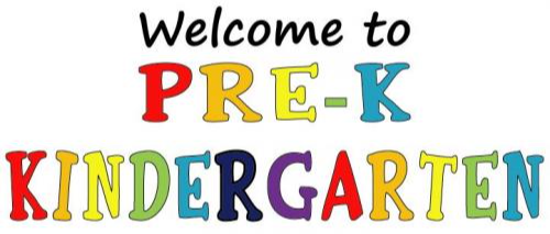Welcome to Pre-K Kindergarten