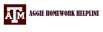 Aggie Homework Helpline