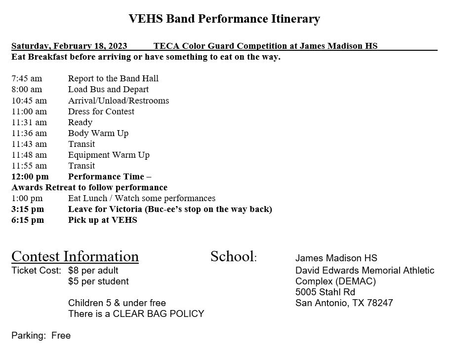 Band Victoria East High School