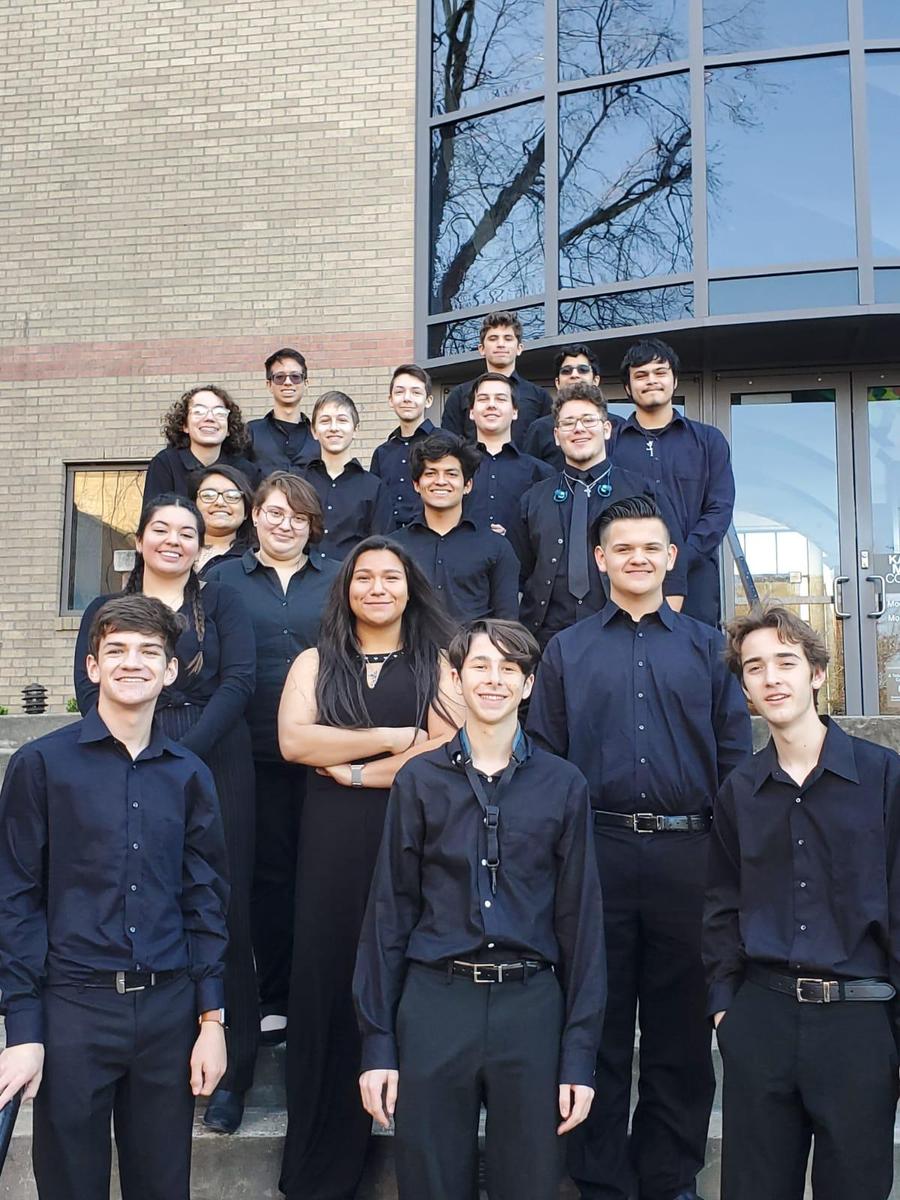 Jazz band student group picture