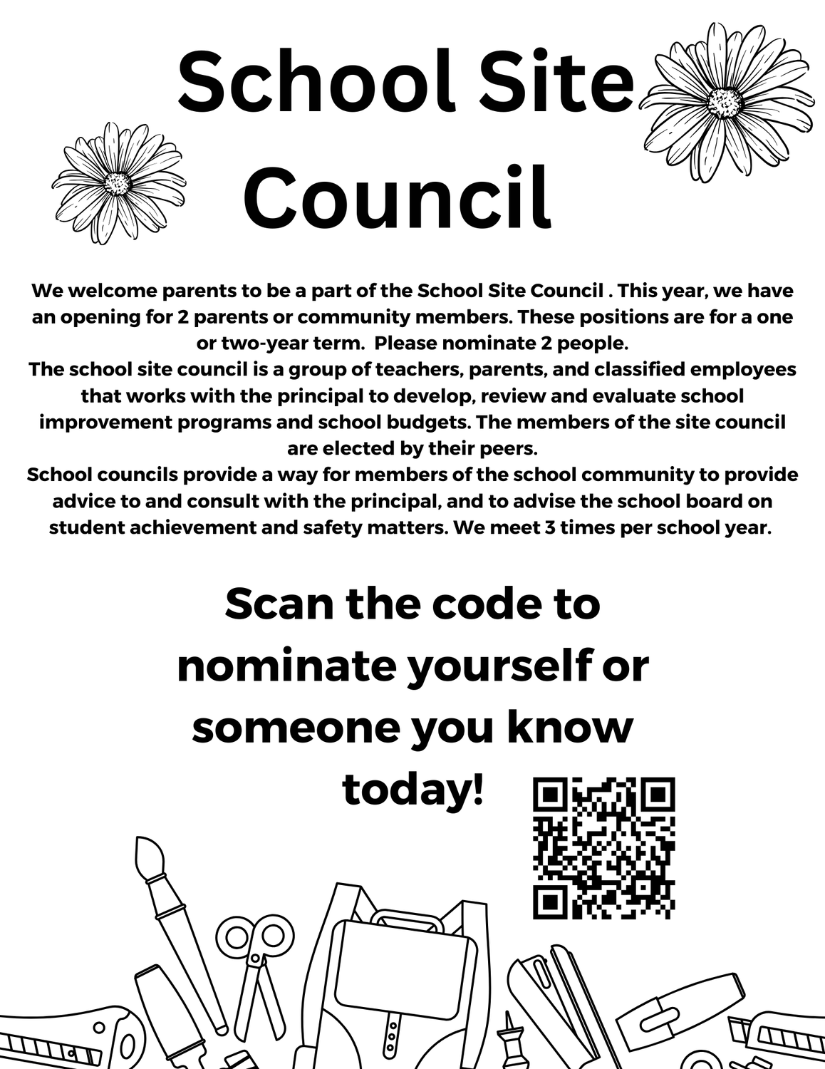 Sign up for North's School Site Council