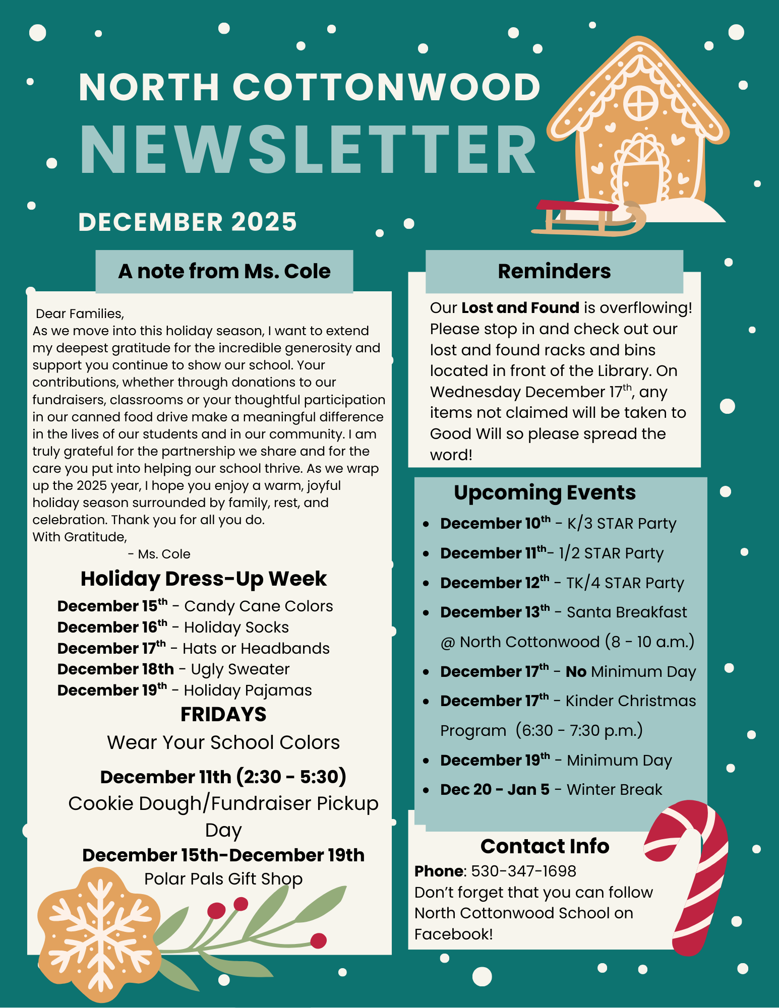 December 2025 Principal Newsletter