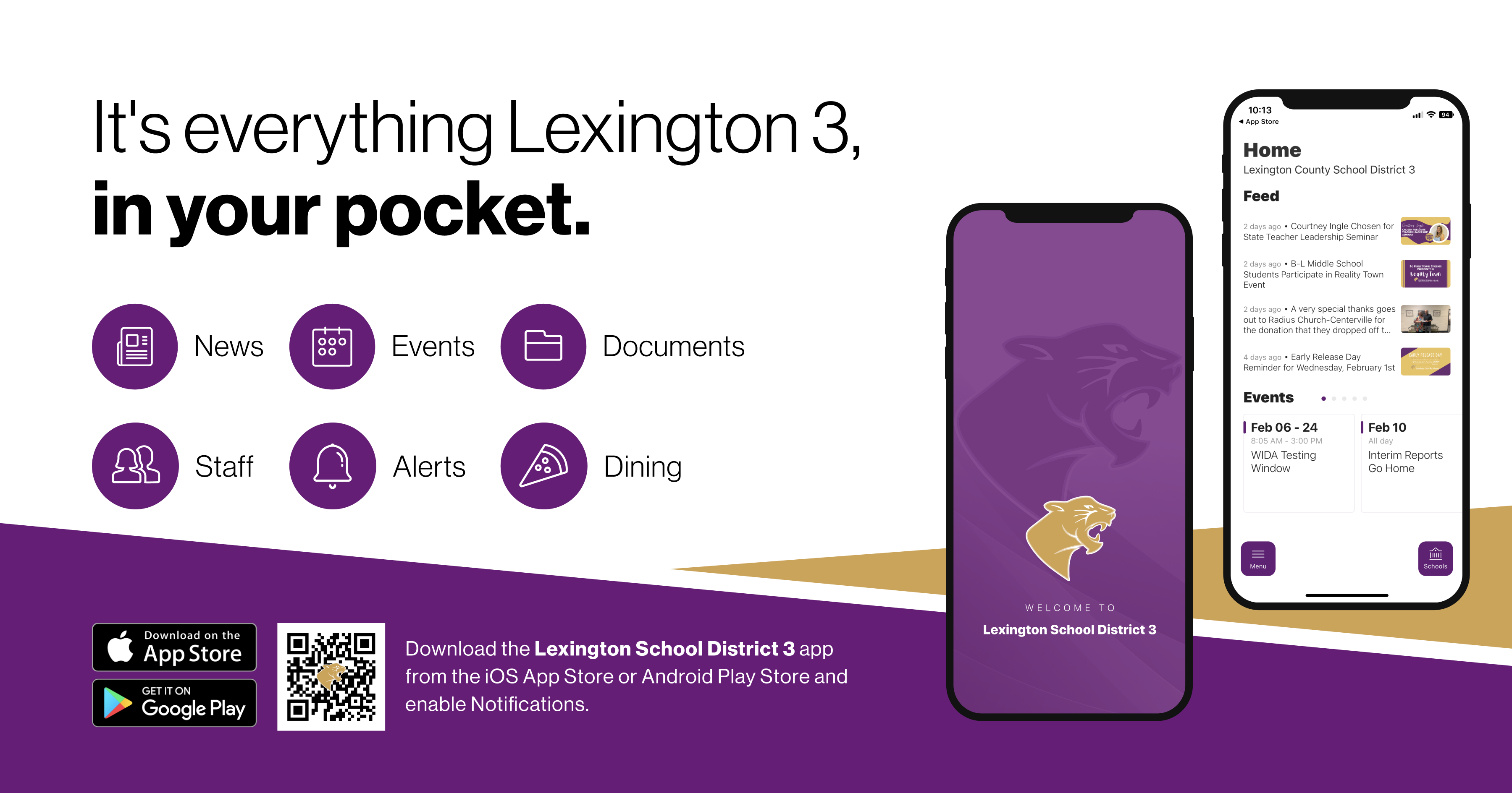 Lexington 3 Mobile App - Download on Google Play and Apple Store
