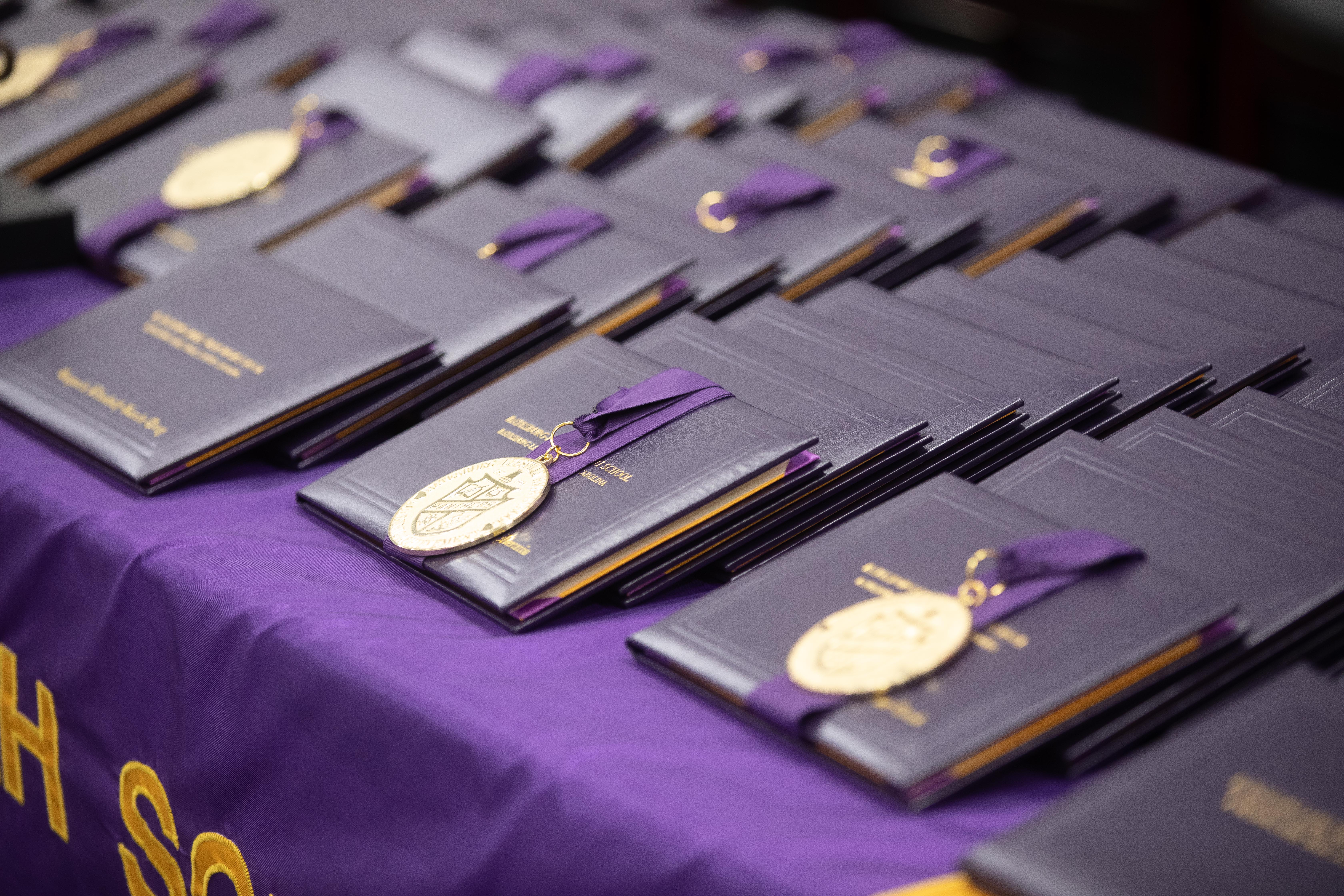 Pic of diplomas from graduation