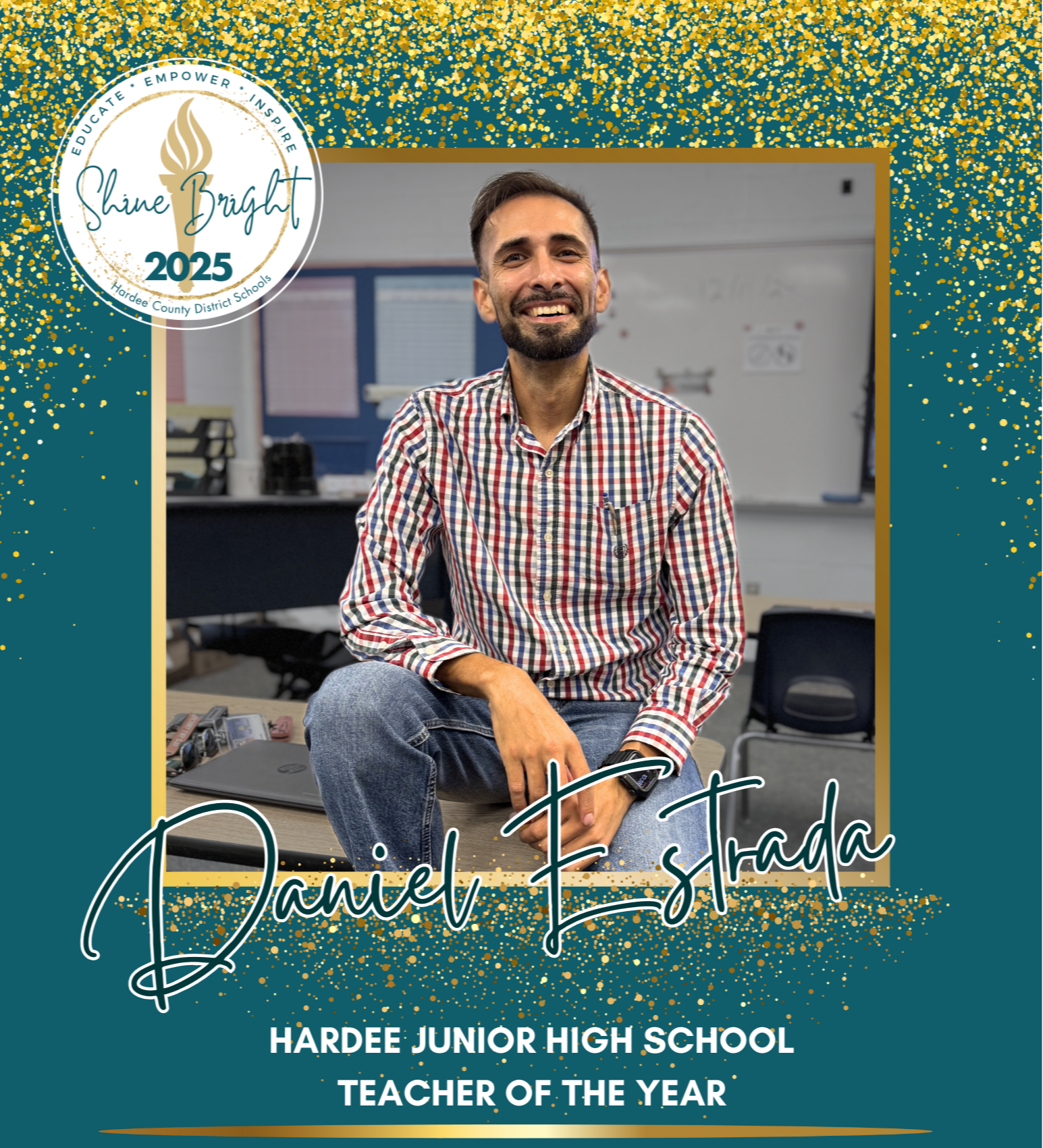 Daniel Estrada - Hardee Junior High School Teacher of the Year