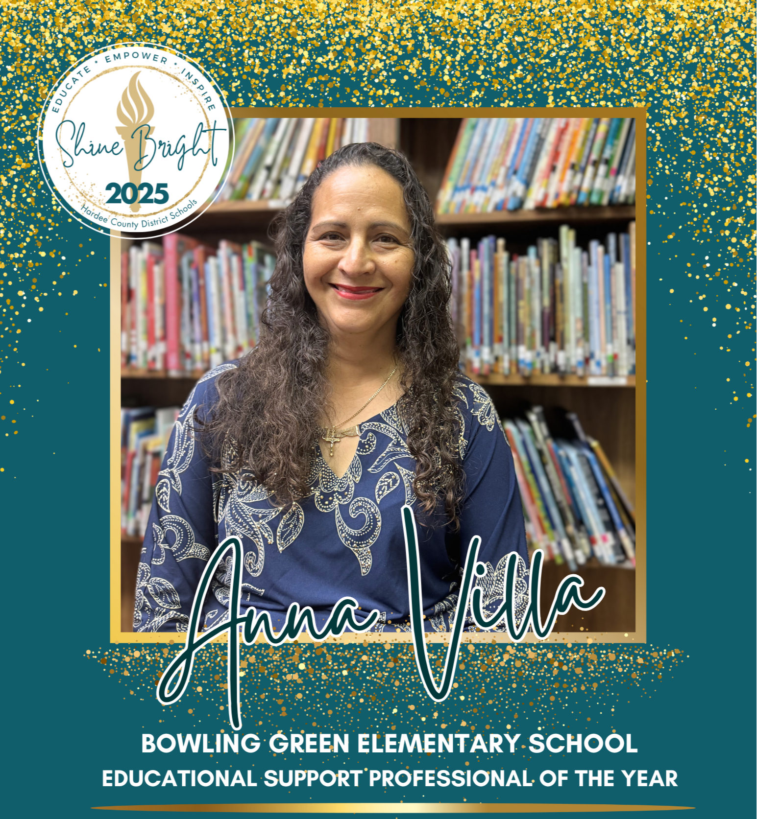 Anna Villa - Bowling Green Elementary School Educational Support Professional of the Year