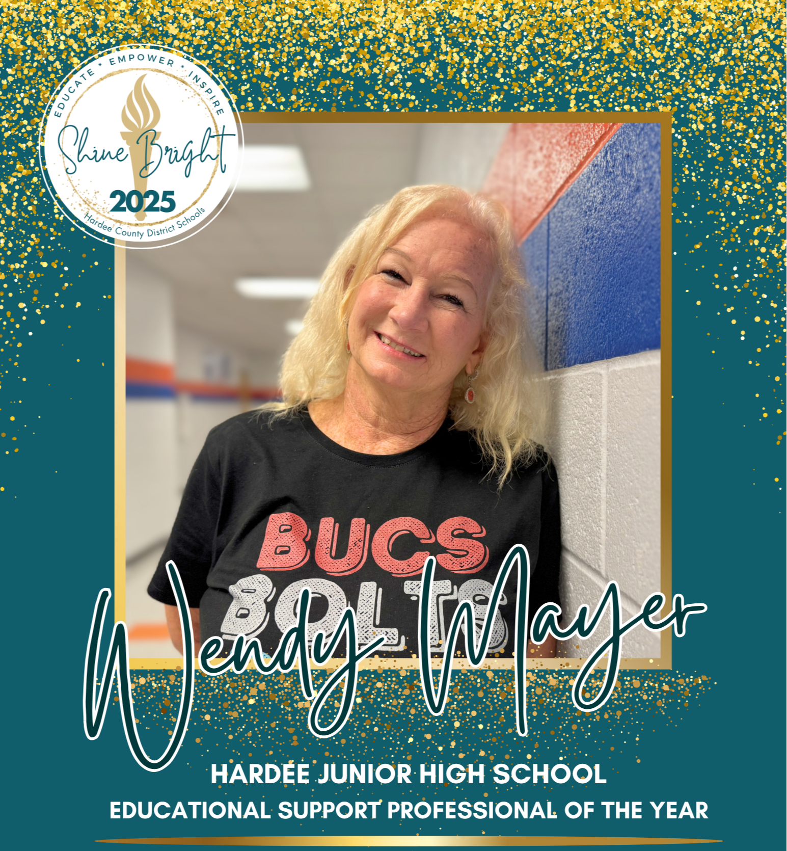 Wendy Mayer - Hardee Junior High School Educational Support Professional of the Year