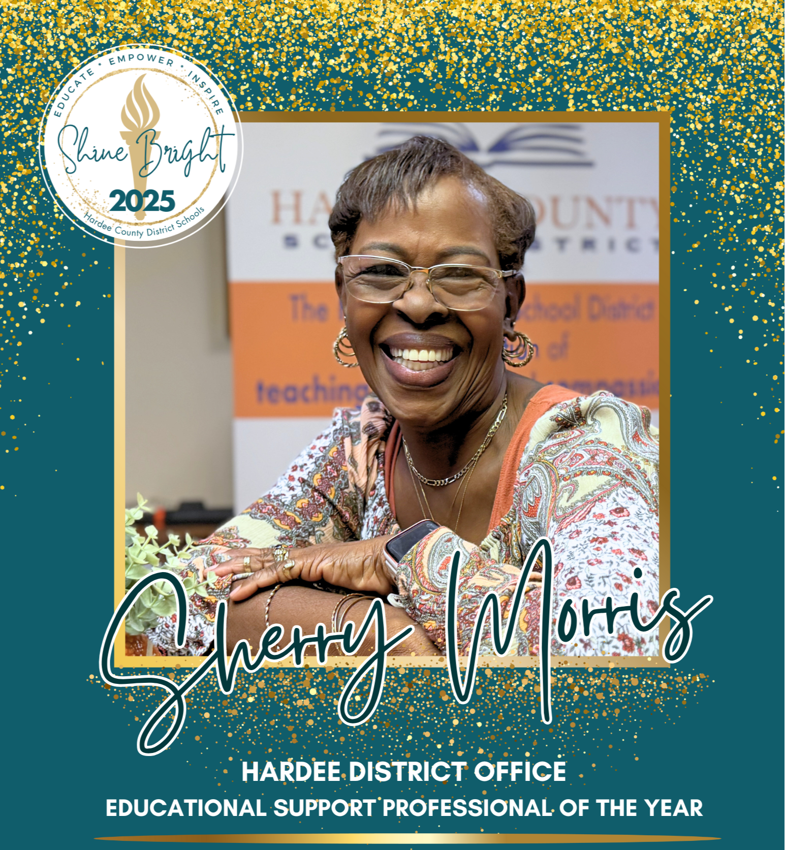 Sherry Morris - Hardee District Office Educational Support Professional of the Year