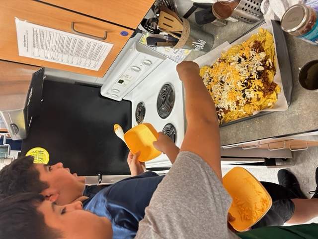 making nachos