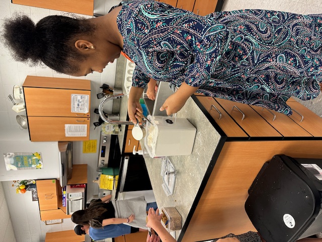 measuring flour
