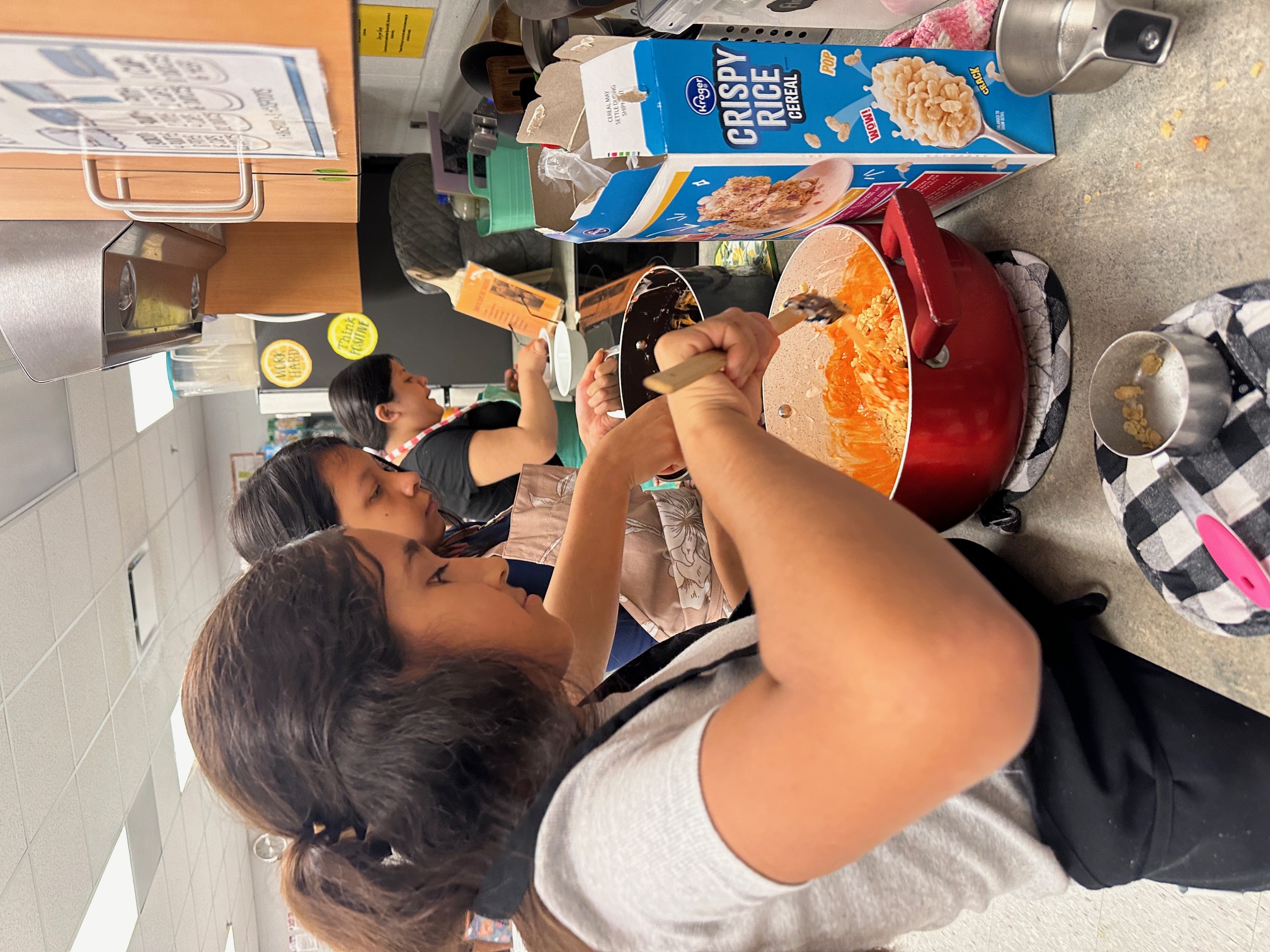 making rice krispies