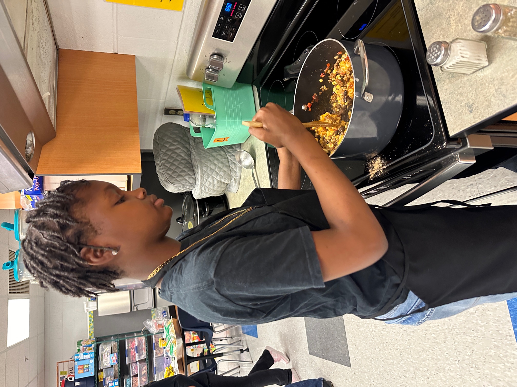 making taco soup