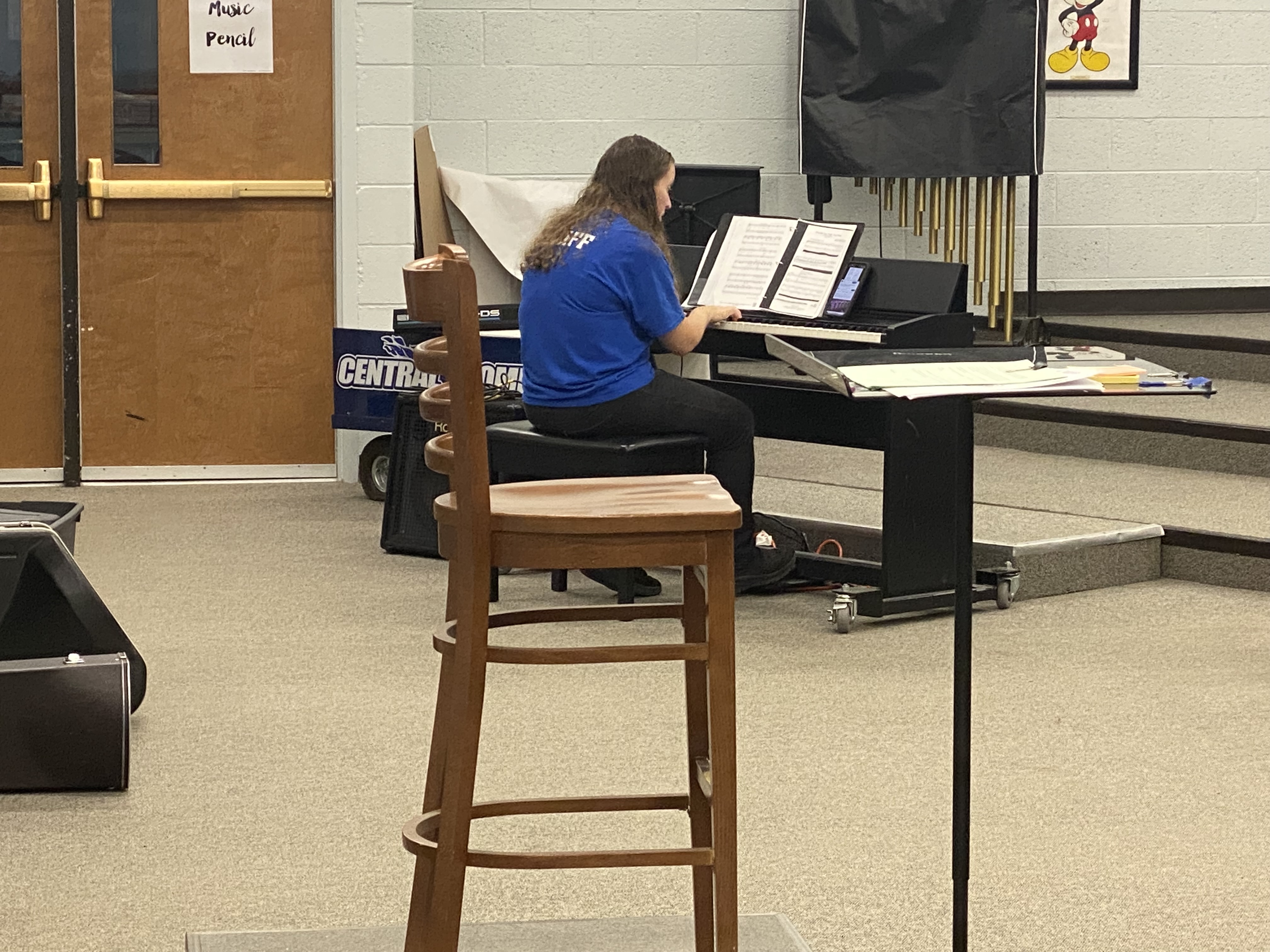 Renee at piano