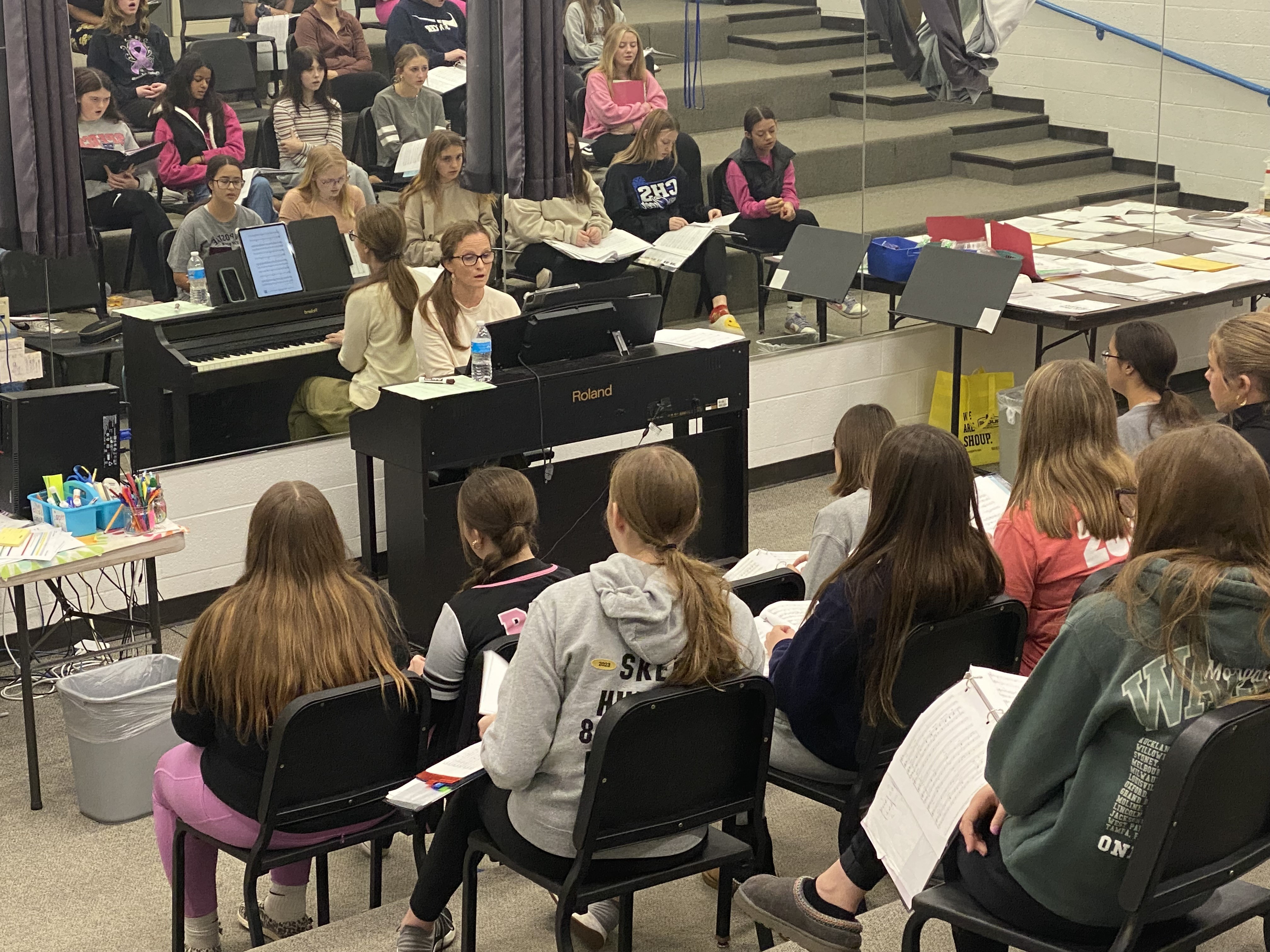 Maggie with Women's Choir