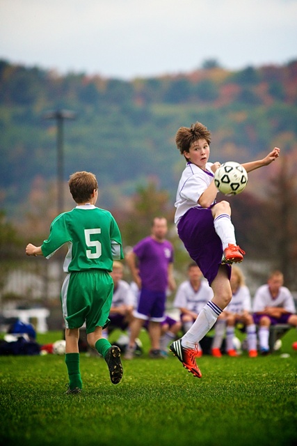 Soccer Team playing