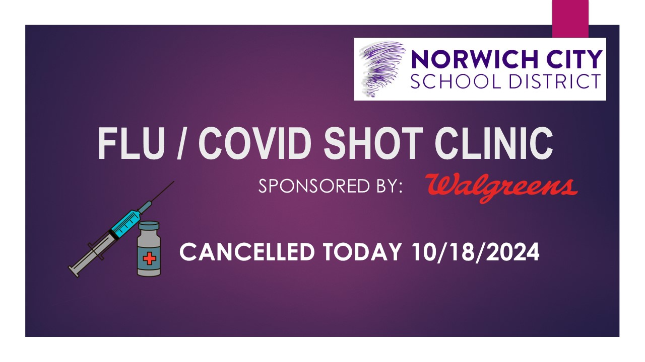 purple flu/covid clinic cancellation