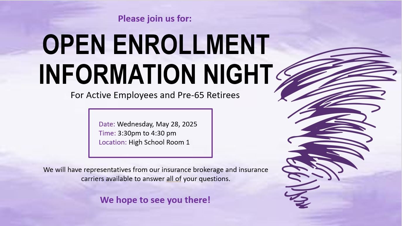 Purple information night meeting cancelled notice