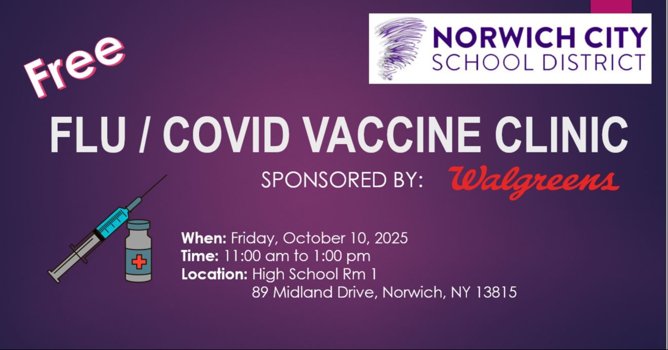 Purple Vaccine Clinic Flier