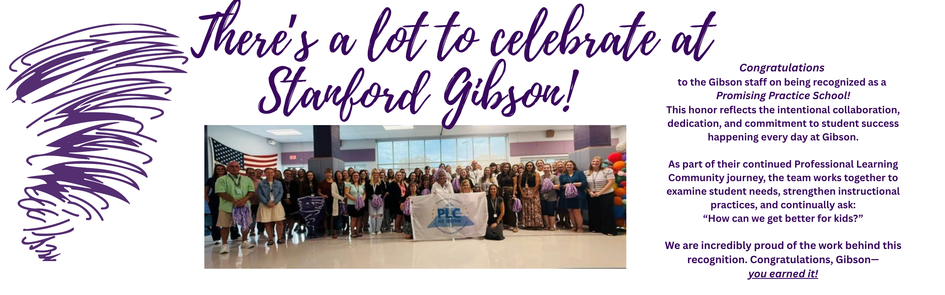 Congratulations to Stanford Gibson!