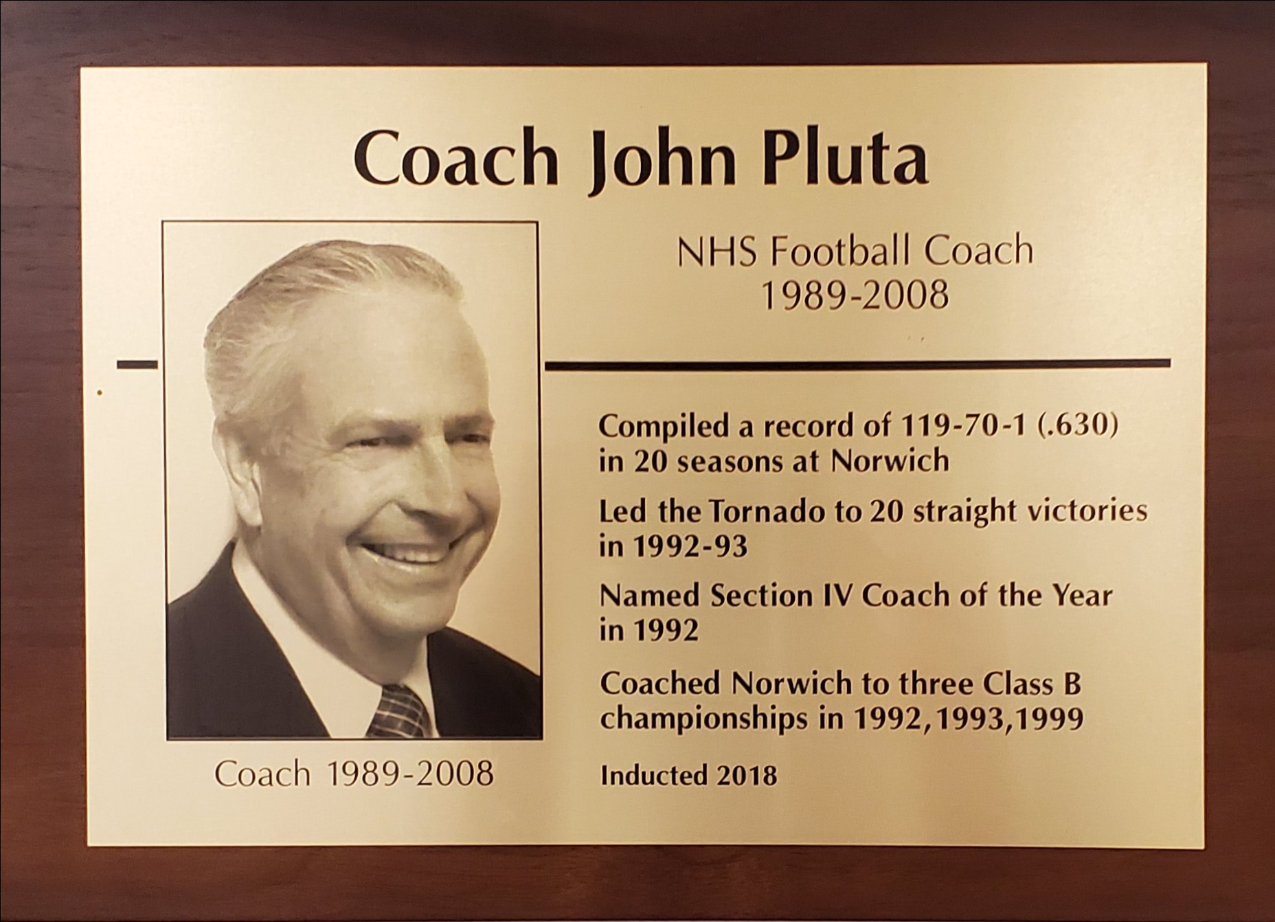 Coach John Pluta