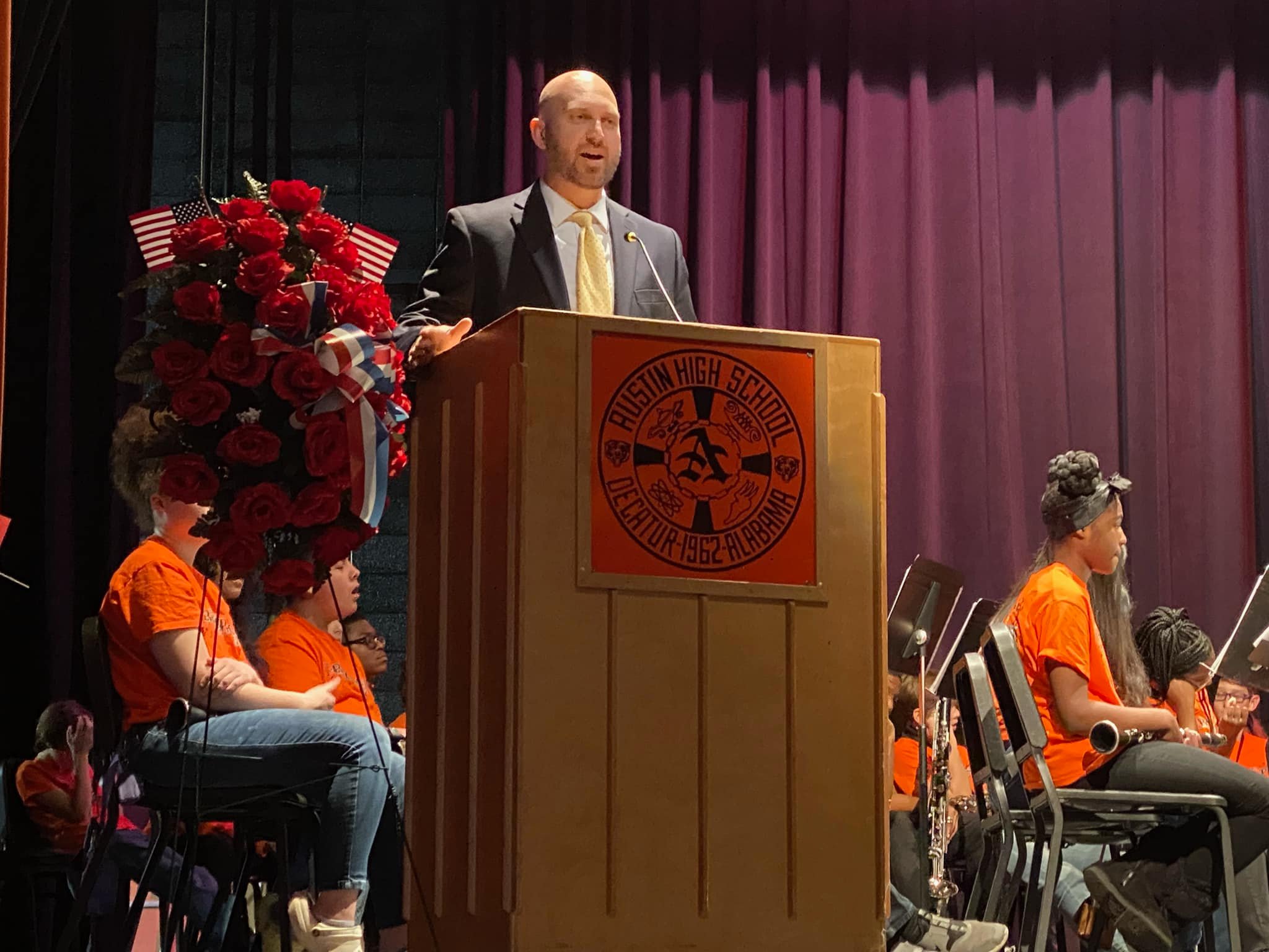 Mr. Christopher speaks at Veteran's Day Program