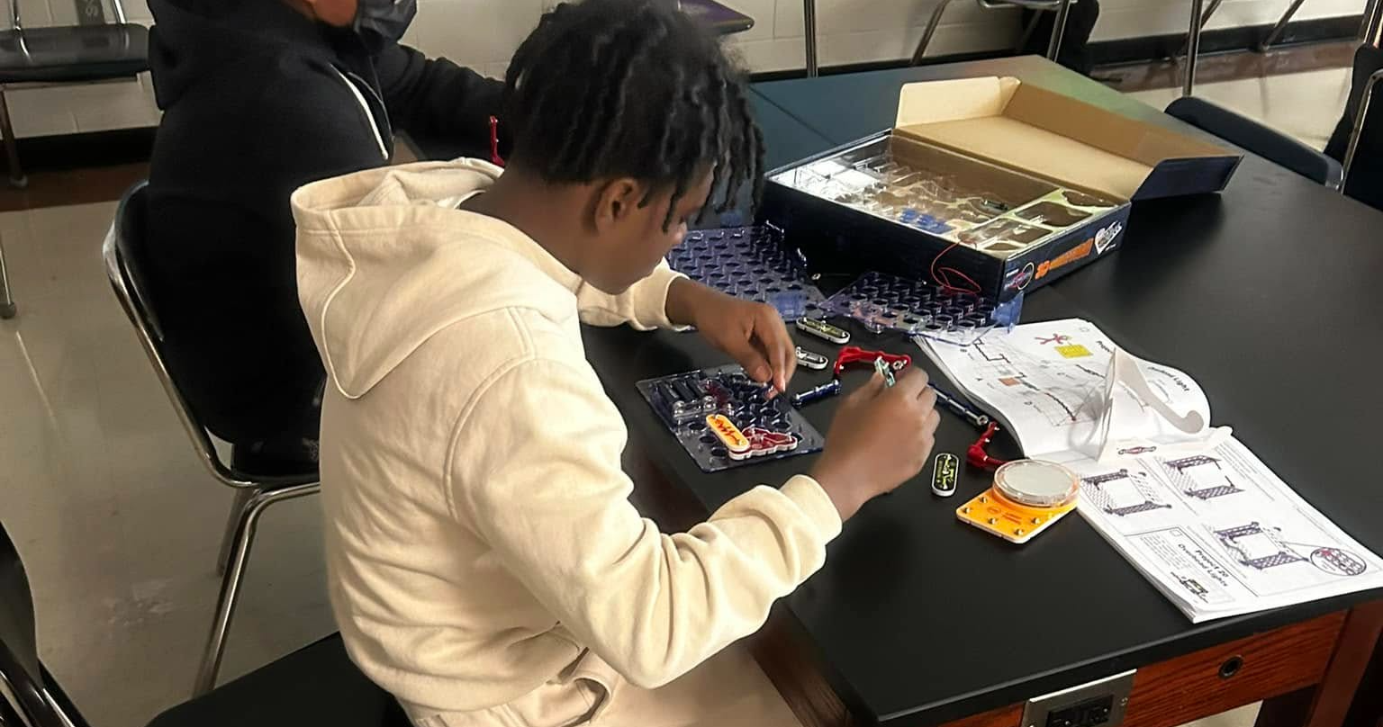 Science in motion during Mrs. Hasting’s class.