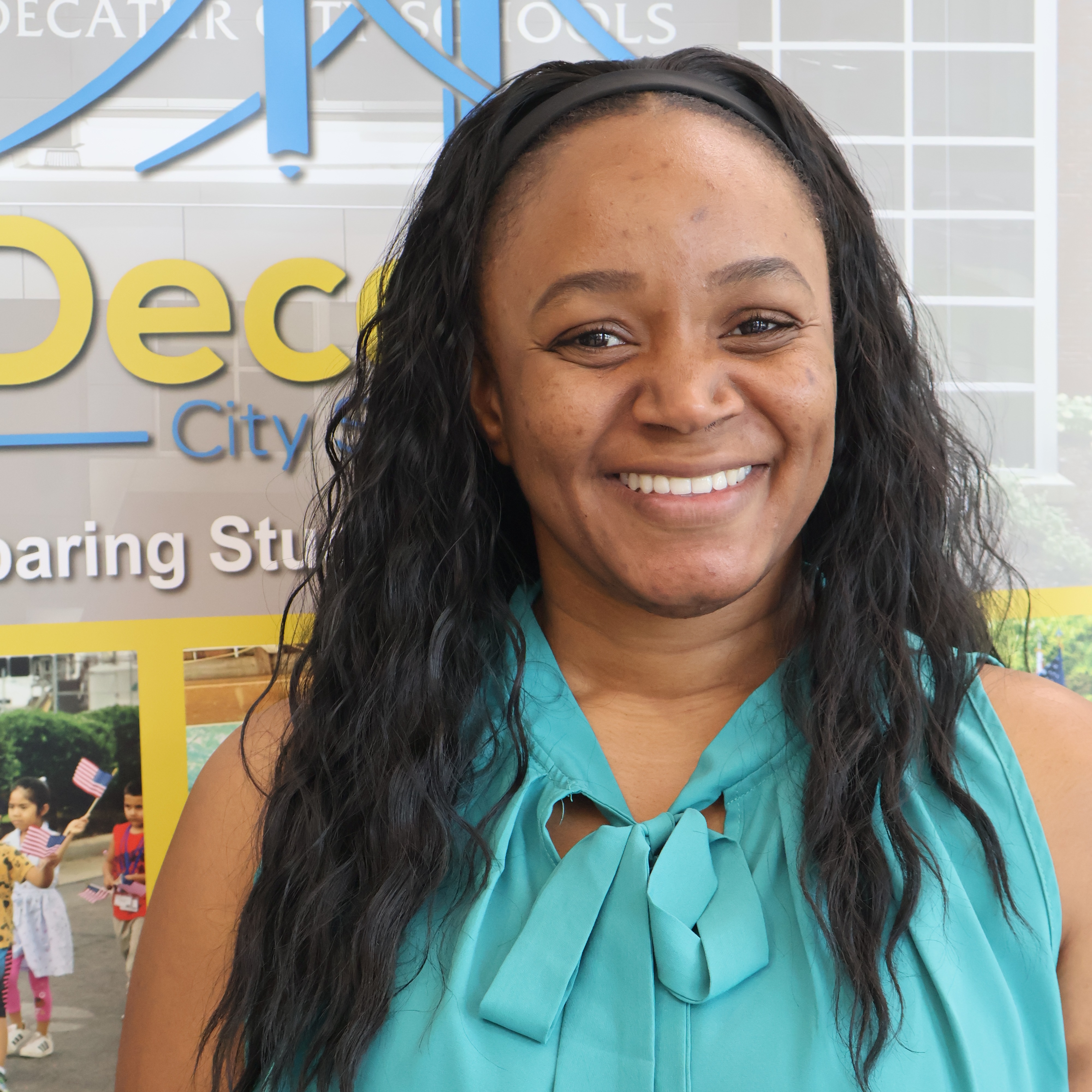 Welcome Sonja McDowell to Austin Junior High School.