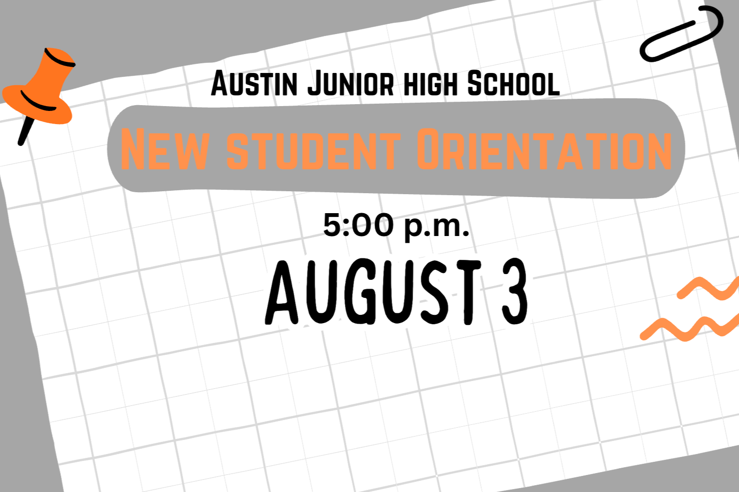 back to school orientation