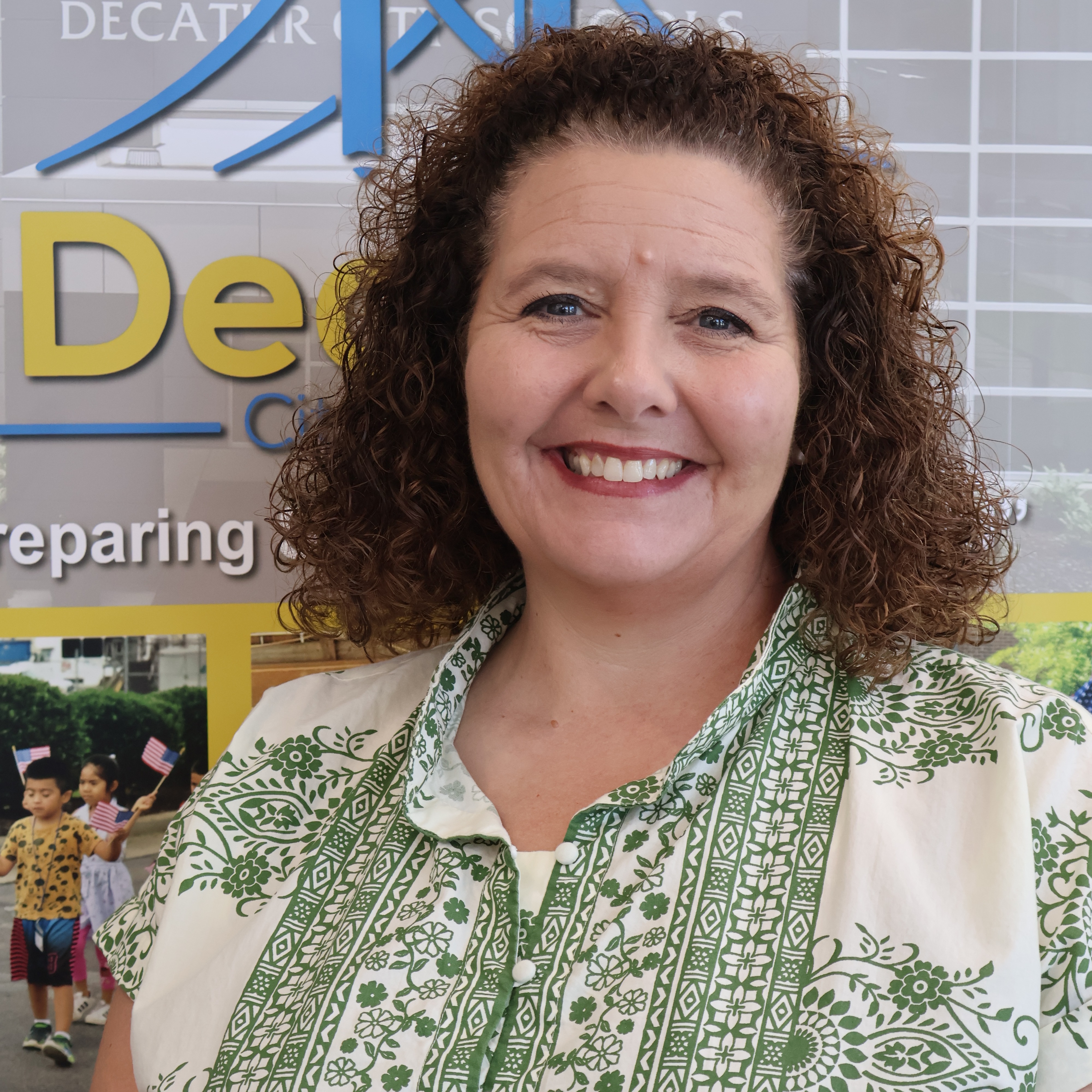 Welcome Shena Campbell, math coach, to Julian Harris Elementary School.