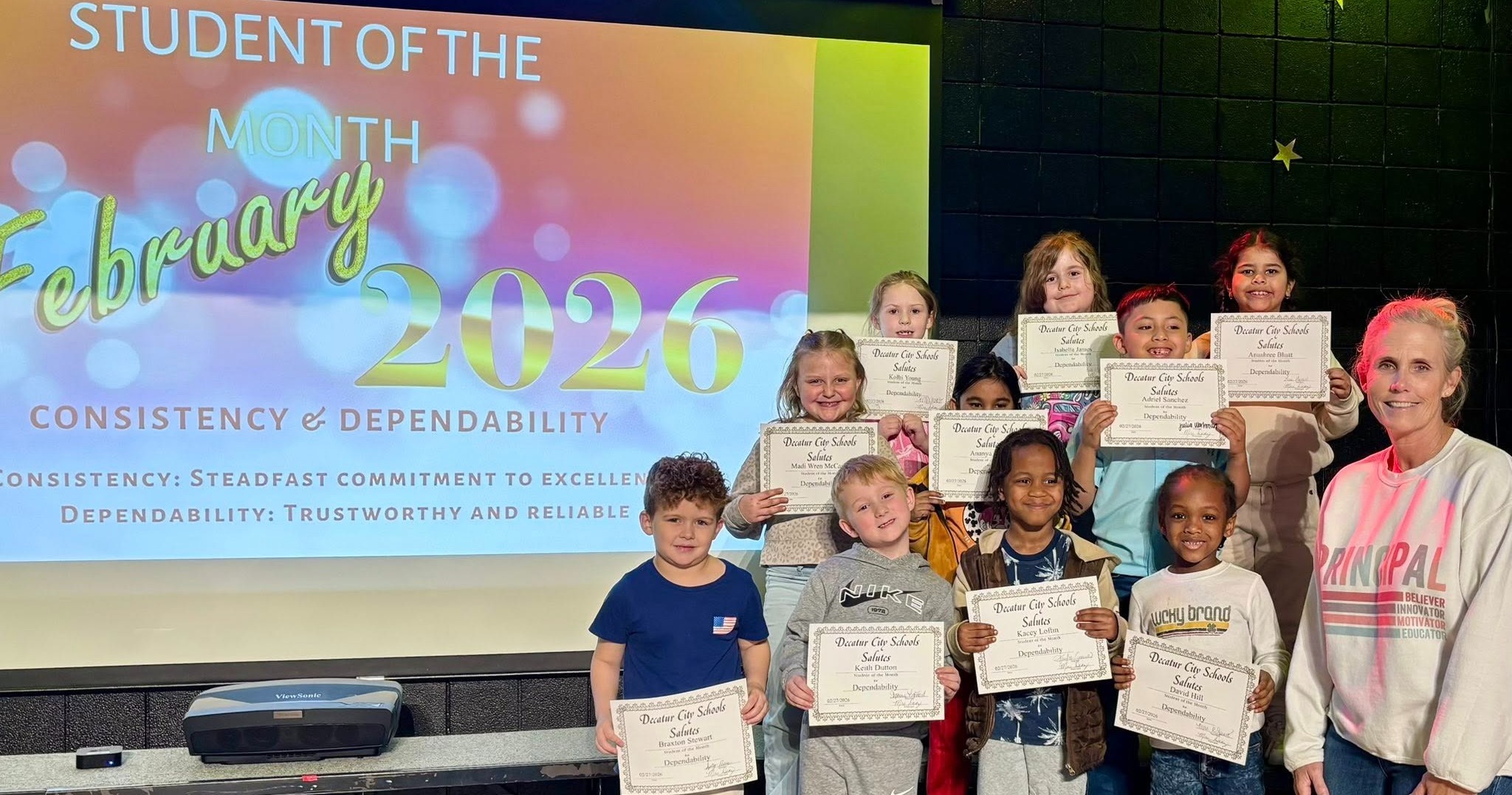 Student of the Month for February