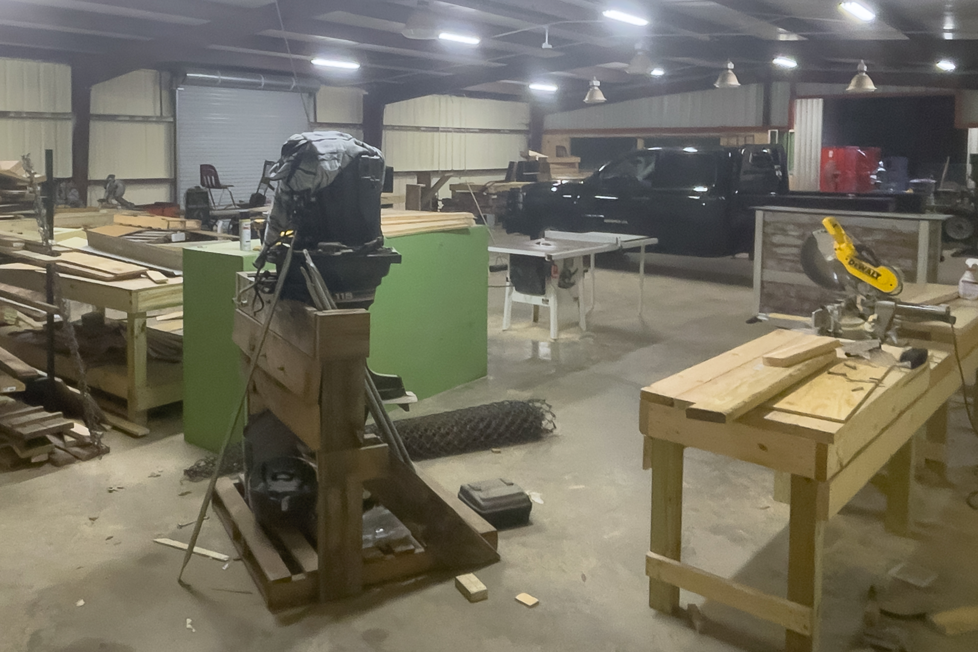 Agriculture Mechanics Shop with Metal and Woodworking Equipment and Projects