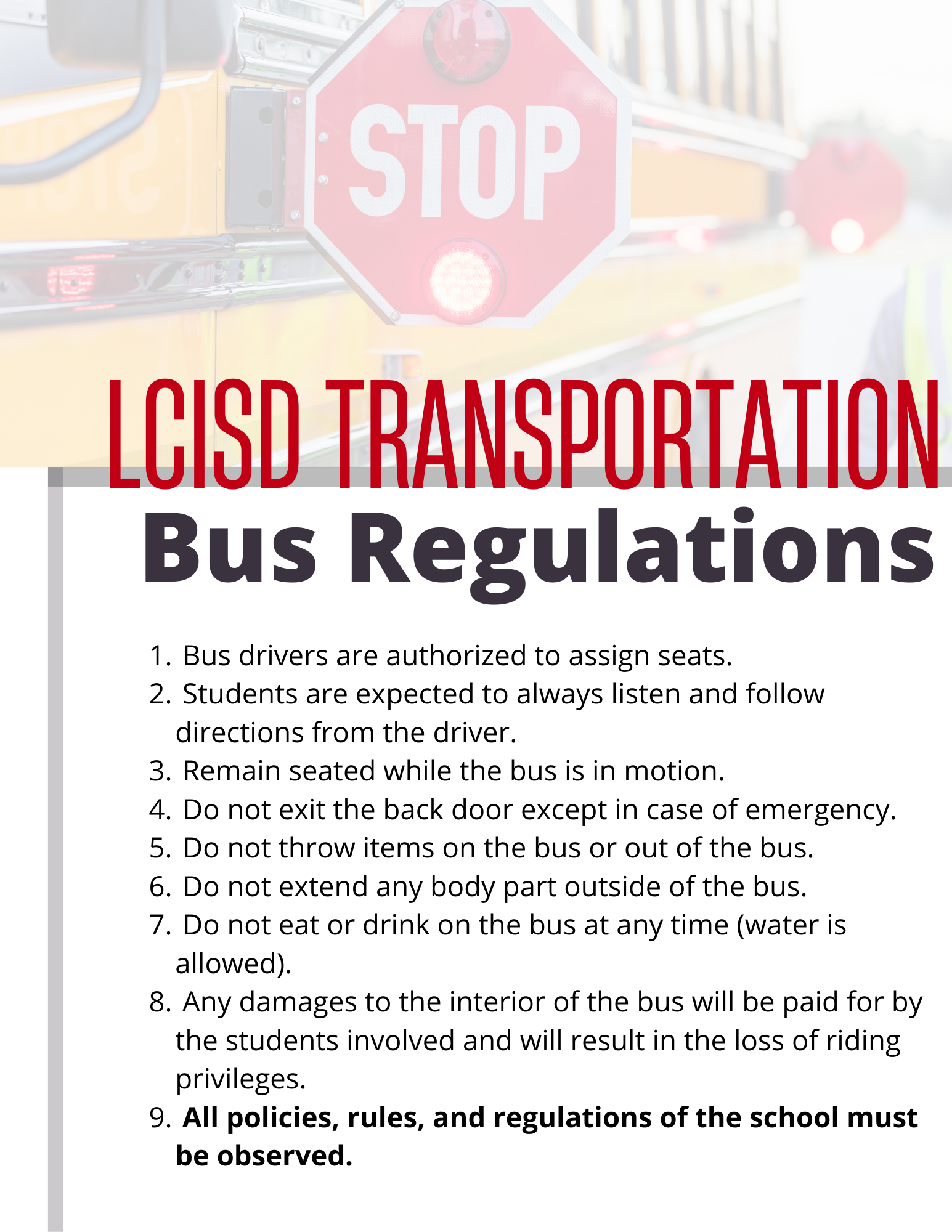 Bus Regulations 