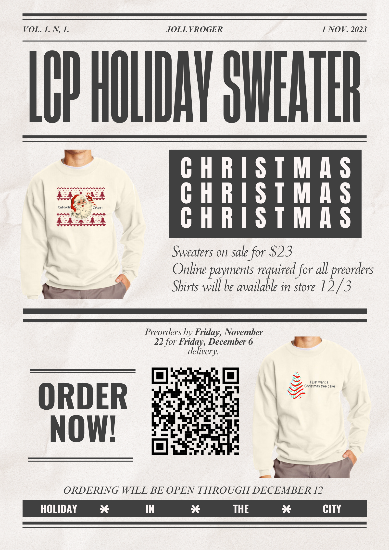 Holiday Sweater LCHS