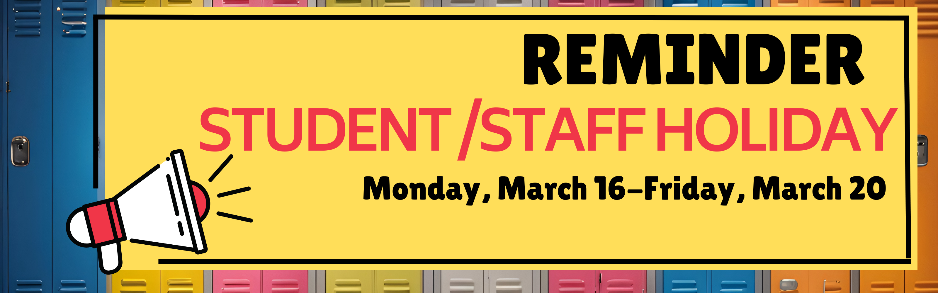 student staff holiday