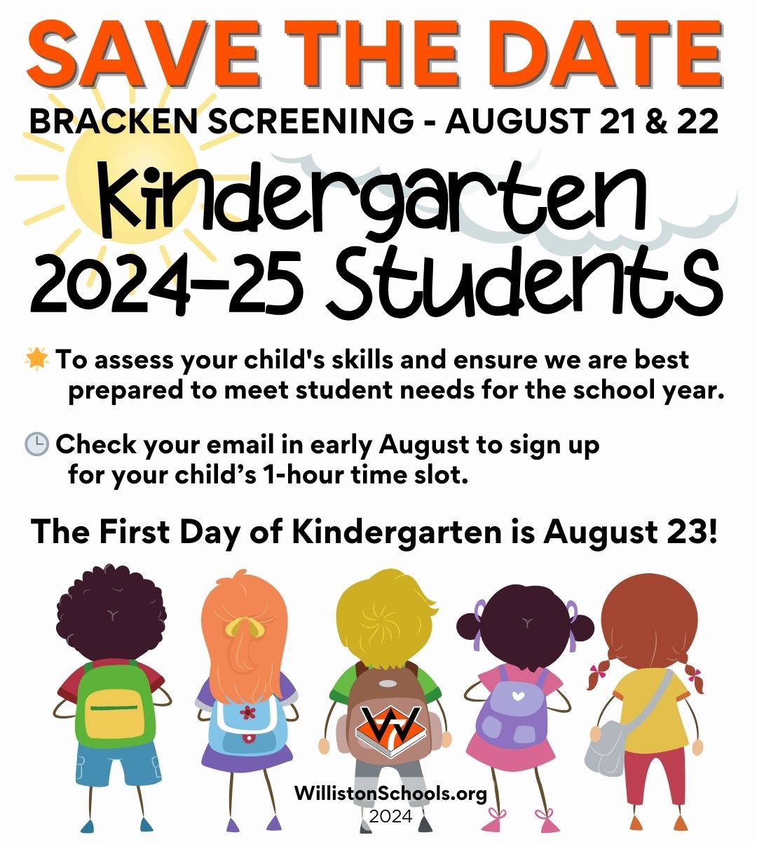 Kindergarten Screening - Save the Date