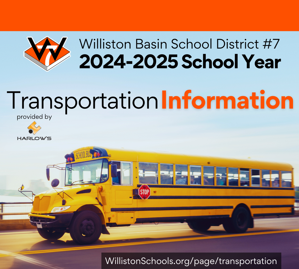 Transportation Services 2024-2025 Registration Flyer